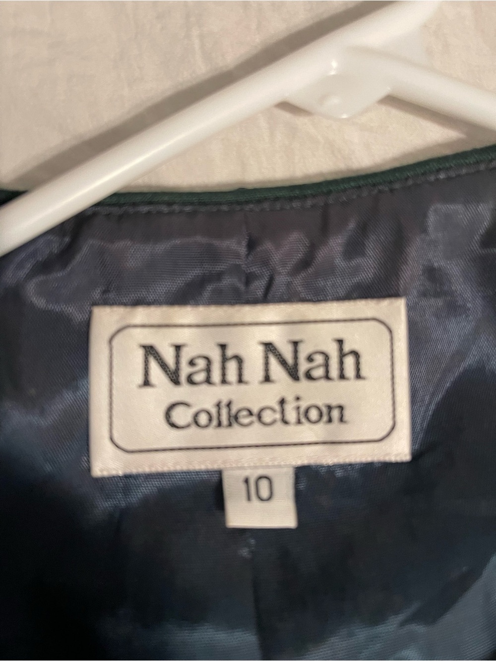 Nah Nah Collection Emerald Green Sequin Blazer with Gold Buttons - Picture 4 of 6